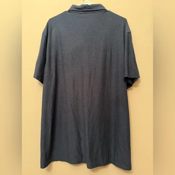 Vuori Polo Shirt Mens XL/2XL Blue Strato Tech Performance Golf Athletic V188 - Picture 4 of 7